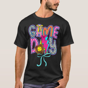 Game Day Preppy Game Day Softball Game T-Shirt