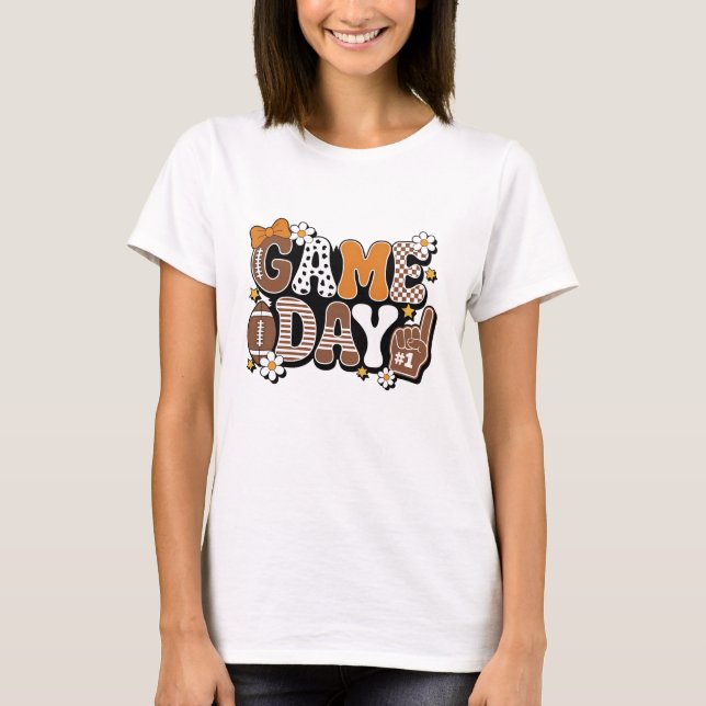 Game Day Red Football Shirt – Bold & Comfortable (Front)