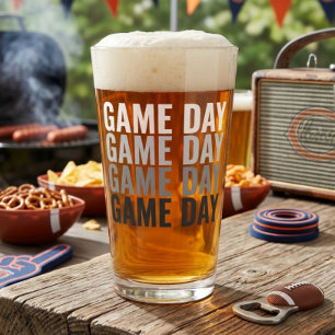 Game Day Repeat Bold Pint Glass
