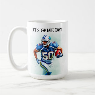 Game Day Running American Football 50th birthday Coffee Mug