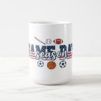 Game Day Season Patriotic Multi Sports Fan Gift Coffee Mug