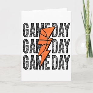 Game Day Sketll Lightning Bolt Sketll Mom Dad Kid Card