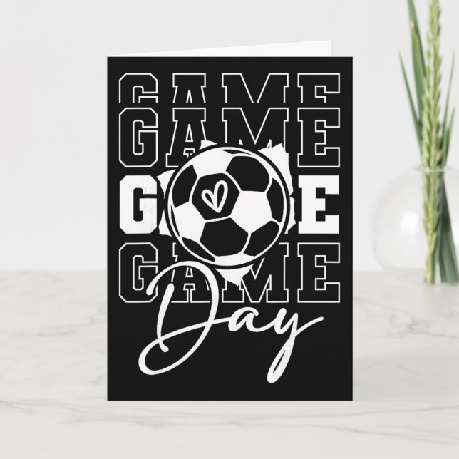 Game Day Soccer  Card (Front)