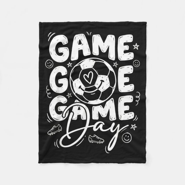 Game Day Soccer Fleece Blanket (Front)