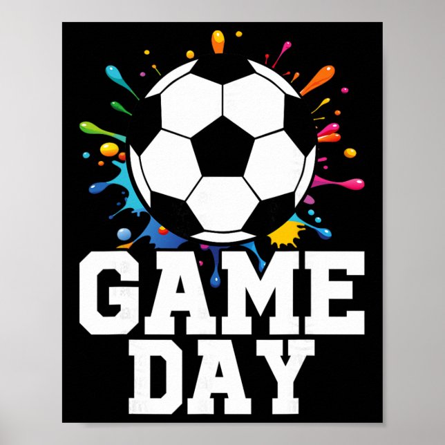 Game Day Soccer Game Day  Poster (Front)