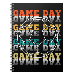 Game Day Soccer Lover Colour Typography Notebook