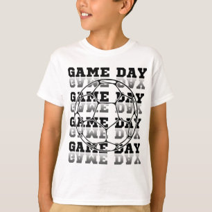 Game Day Soccer Lover Typography T-Shirt