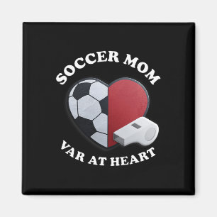 Game Day Soccer Mom – 3d Heart And Ll Design  Magnet