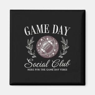 Game Day Social Club American Footll Game Day Than Magnet