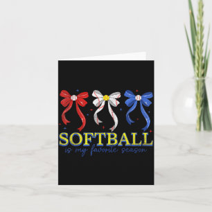 Game day softball mama for women mum girls mother' card