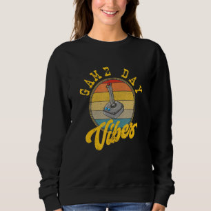 Game Day Vibes Retro Vintage Game Controller Desig Sweatshirt