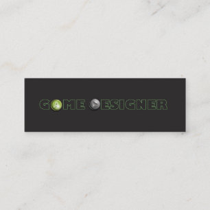 Game Designer Skinny Business Card