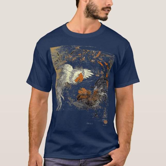 Game Fowl Fighting Roosters Cockfighting vintage T-Shirt (Front)