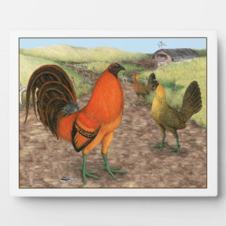 Game Fowl on the Farm Plaque