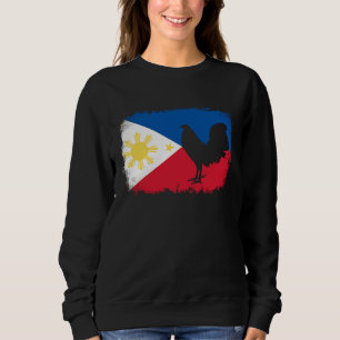 Game fowl vintage Filipino Philippines flag rooste Sweatshirt
