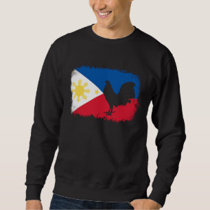 Game fowl vintage Filipino Philippines flag rooste Sweatshirt