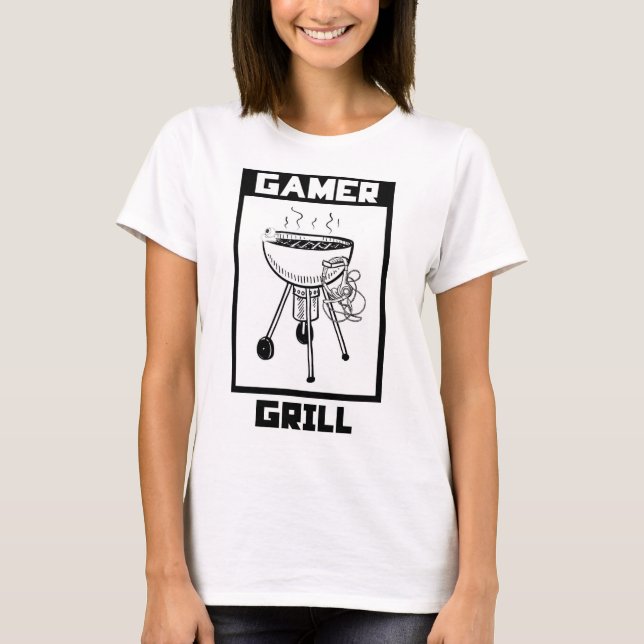 Game Grill T-Shirt - Gamer Fashion (Front)