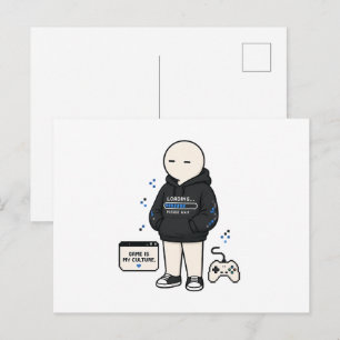 Game Is My Culture Funny Gamer Meme Postcard