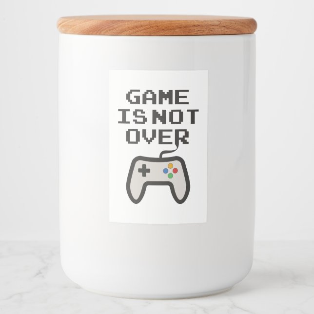 Game is not over food label (Front)