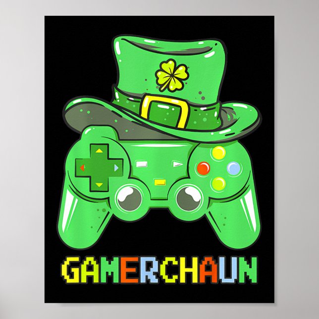 Game Leprechaun Costume St. Patrick's Day  Poster (Front)