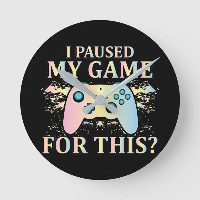 Game Lovers Round Clock (Front)