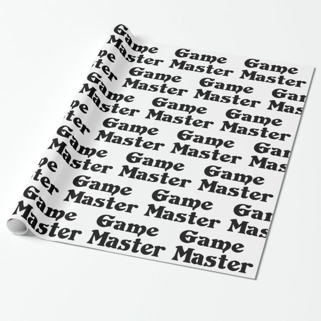 Game Master Wrapping Paper (Unrolled)