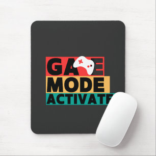 Game Mode Activated Gamer Controller Art Mouse Pad