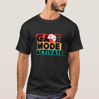 Game Mode Activated Gamer Controller Art T-Shirt