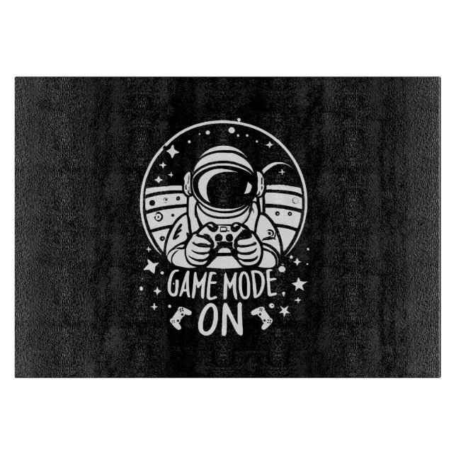 Game mode astronaut cutting board (Front)