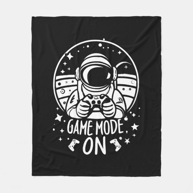 Game mode astronaut fleece blanket (Front)