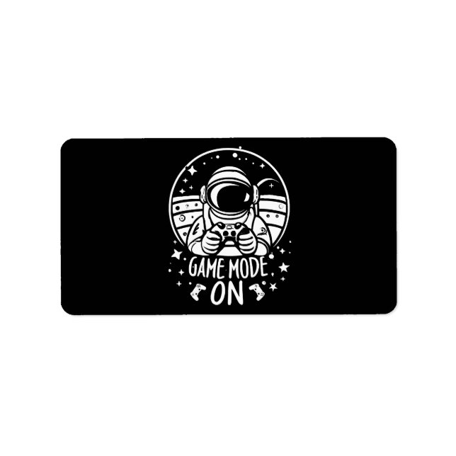 Game mode astronaut label (Front)