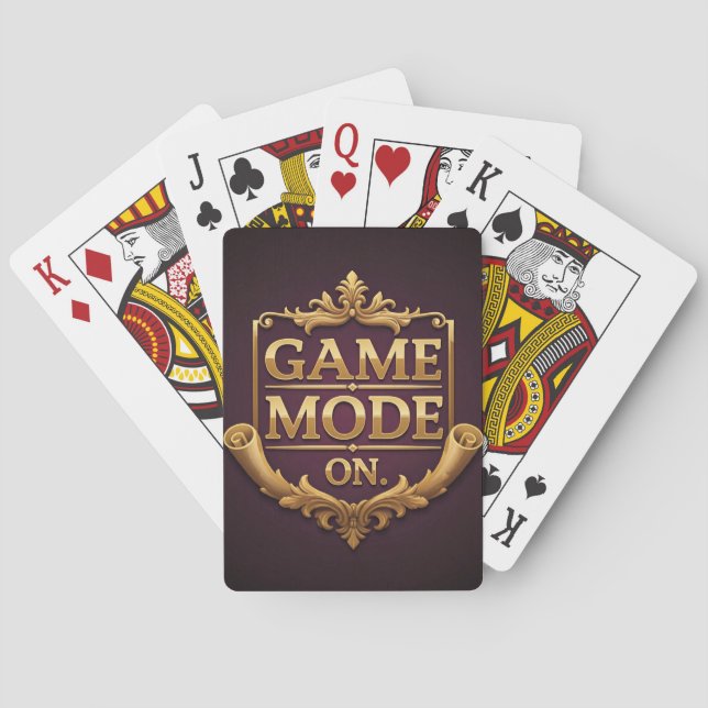 Game Mode On  Playing Cards (Back)