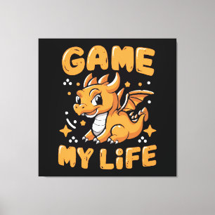 Game my life canvas print
