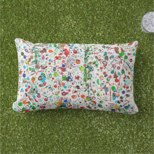 Game Night 2 Outdoor Lumbar Throw Pillow