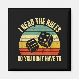 Game Night Adults Funny Board Games I Read The Rul Magnet