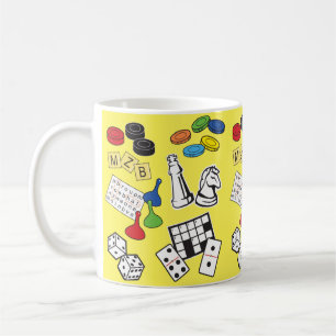 game Night, Board Games, and Word Puzzles Coffee Mug