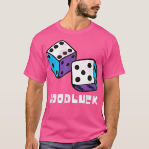 Game Night Party Casino Games Retro Good Luck Dice T-Shirt
