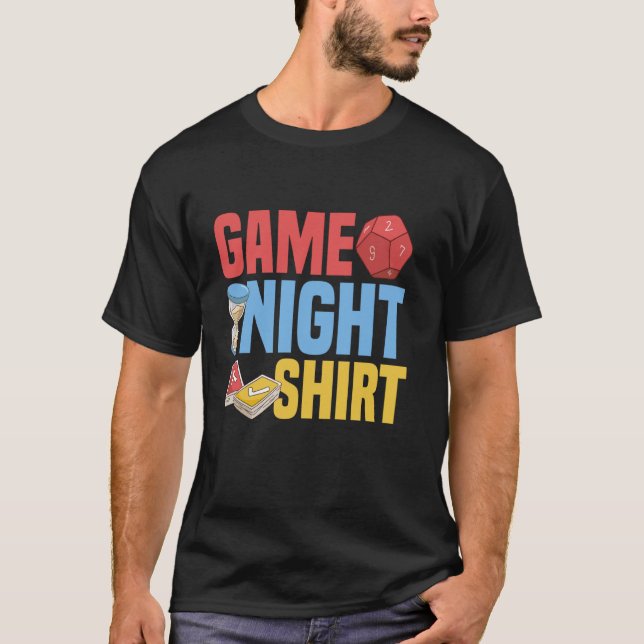 Game Night Shirt  Board Games Trivia Night (Front)