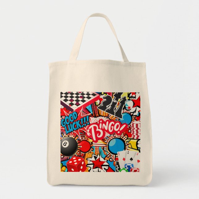 Game Night Tote Bag (Front)