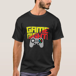 Game Night Video Gamer Fun Controller Boys Girls T T-Shirt