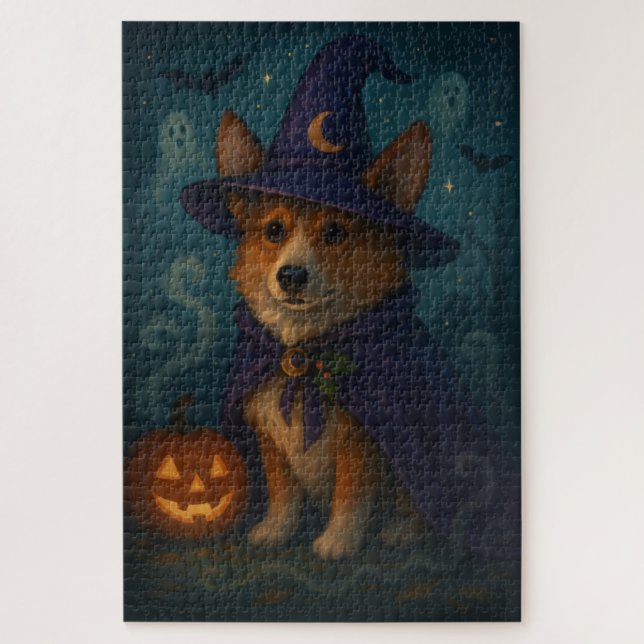 Game Night Whimsical Mystical Corgi Enchanted  Jigsaw Puzzle (Vertical)