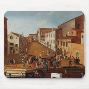 Game of Bowls in the Campo dei Gesuiti, Venice Mouse Pad