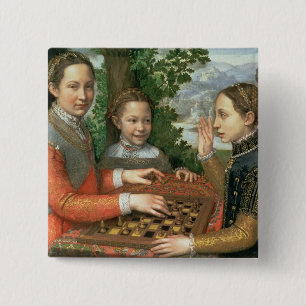 Game of Chess, 1555 15 Cm Square Badge