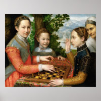 Game of Chess by Sofonisba Anguissola - Circa 1555