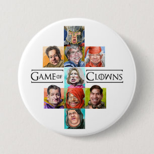 Game of Clowns 7.5 Cm Round Badge