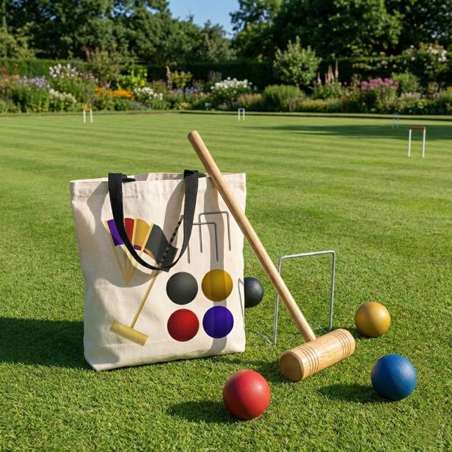 Game Of Croquet Tote Bag (Creator Uploaded)