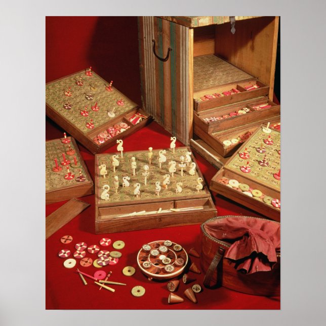 Game of Dauphin lotto invented by Louis XIV Poster (Front)