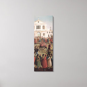Game of Football at Sant'Alvise, Venice Canvas Print