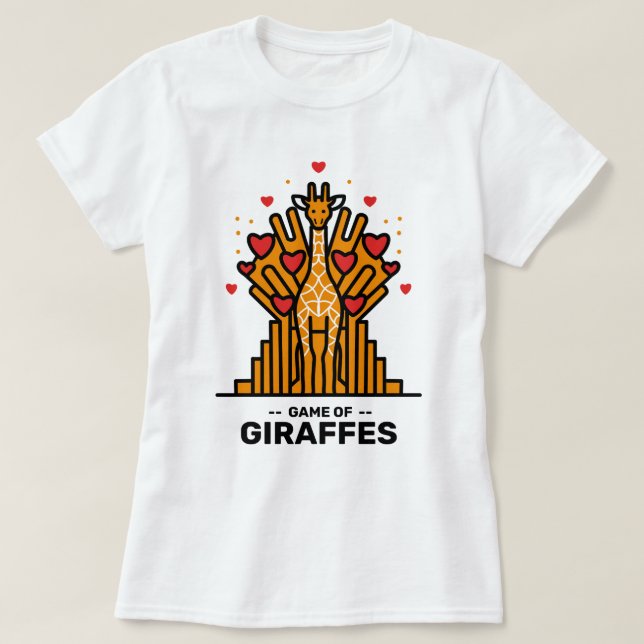 Game of Giraffes T-shirt (Design Front)