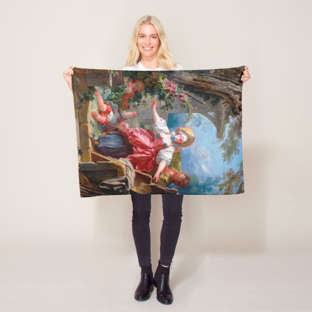 Game of Tag, Fragonard Fleece Blanket (In Situ)